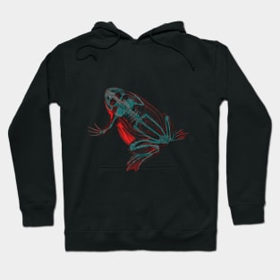 Skeleton Frog Interactive Red&Blue Filter Hoodie